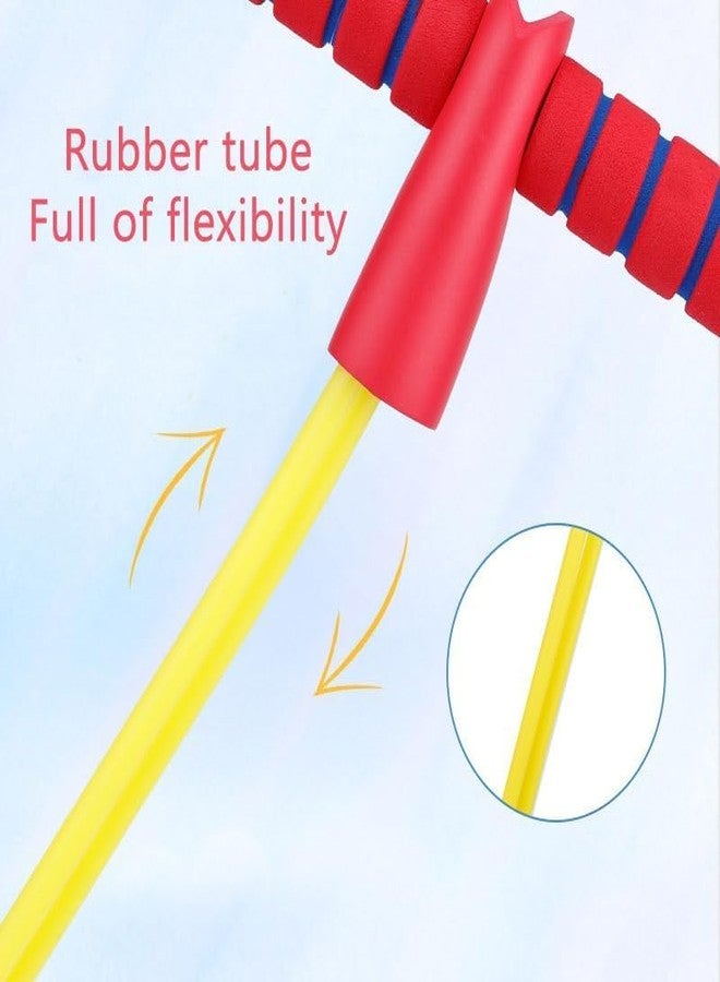 DRODRM Kids Pogo Jumper Fun and Safe Pogo Stick for Toddlers, Durable Foam Bungee Jumping Stick Makes Squeaky Sounds Improves Balance,Bouncing Toy for Ages 3 and up Holds up to 250lbs - Multicolor - Image 5